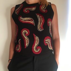 Alice + Olivia embroidered top